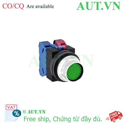 Ảnh của Nút nhấn nhả không đèn IDEC ABFS211NG D25 1NO+1NC (Xanh)