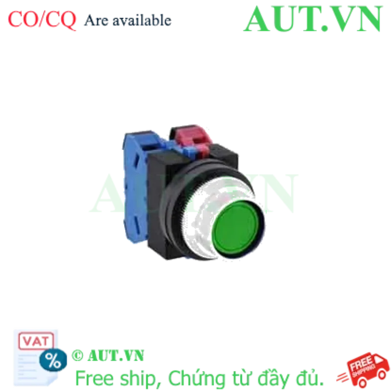 Ảnh của Nút nhấn nhả không đèn IDEC ABFS211NG D25 1NO+1NC (Xanh)