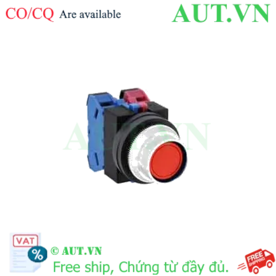 Ảnh của Nút nhấn nhả không đèn IDEC ABFS211NR D25 1NO+1NC (Đỏ)