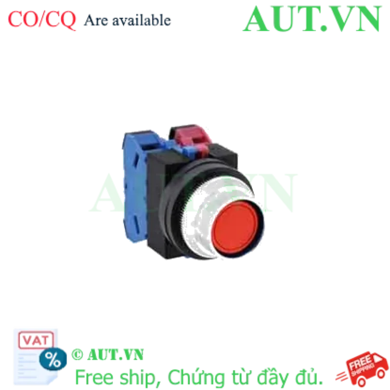 Ảnh của Nút nhấn nhả không đèn IDEC ABFS211NR D25 1NO+1NC (Đỏ)
