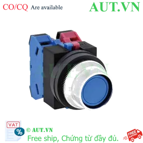 Ảnh của Nút nhấn nhả không đèn IDEC ABFS211NS D25 1NO+1NC (Xanh)