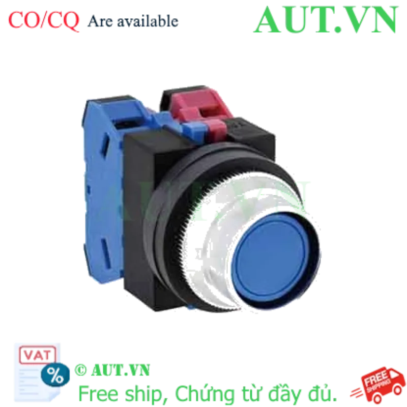 Ảnh của Nút nhấn nhả không đèn IDEC ABFS211NS D25 1NO+1NC (Xanh)