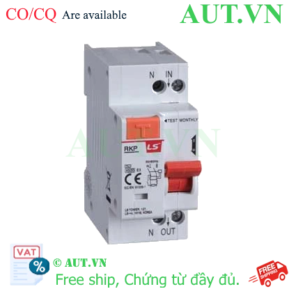 Ảnh của Aptomat chống giật, quá tải (RCBO) LS RKP 1P+N C16A 300mA 4.5kA