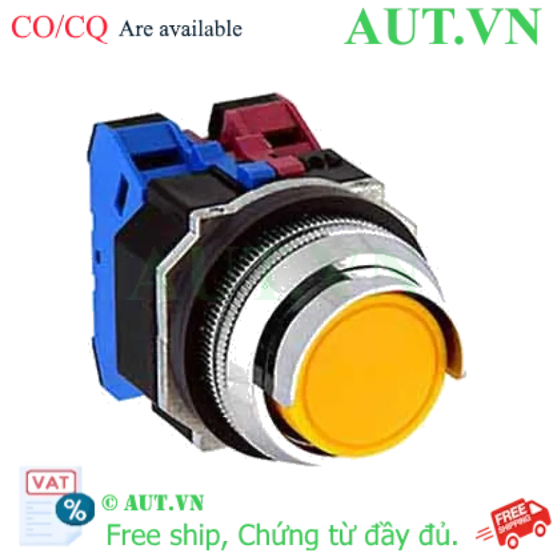 Ảnh của Nút nhấn nhả không đèn IDEC ABGD211NY D30 1NO+1NC (Vàng)