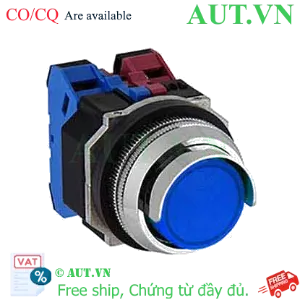 Ảnh của Nút nhấn nhả không đèn IDEC ABGD222NS D30 2NO+2NC (Xanh)