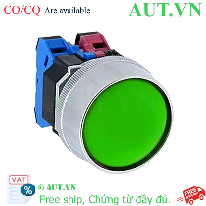 Ảnh của Nút nhấn nhả không đèn IDEC ABGD311NG D30 1NO+1NC (Xanh)