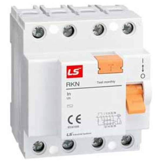 Ảnh của Aptomat chống giật (RCCB) LS RKN 3P+N 63A 300mA .