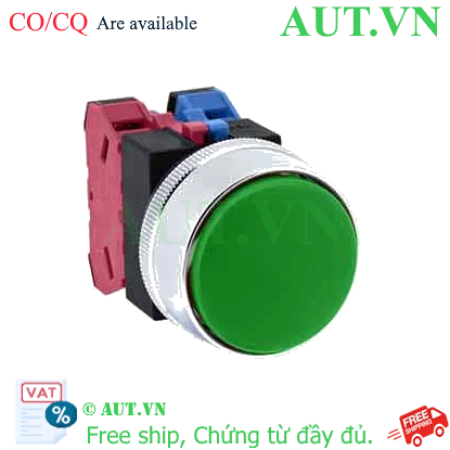 Ảnh của Nút nhấn nhả không đèn IDEC ABGS311NG D25 1NO+1NC (Xanh)