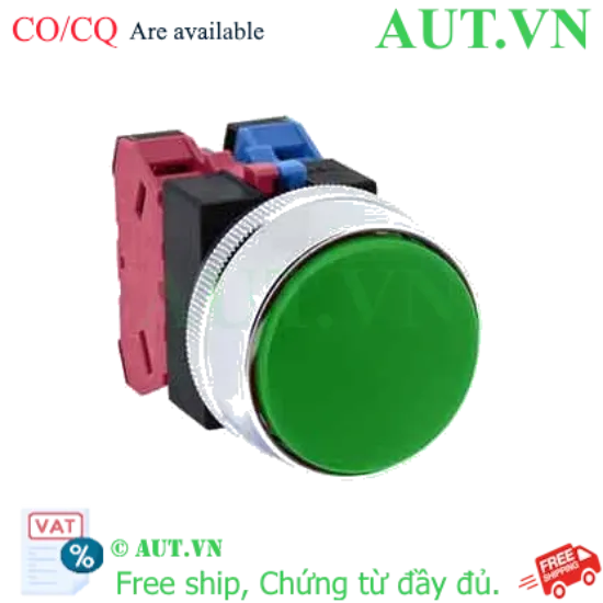 Ảnh của Nút nhấn nhả không đèn IDEC ABGS311NG D25 1NO+1NC (Xanh)