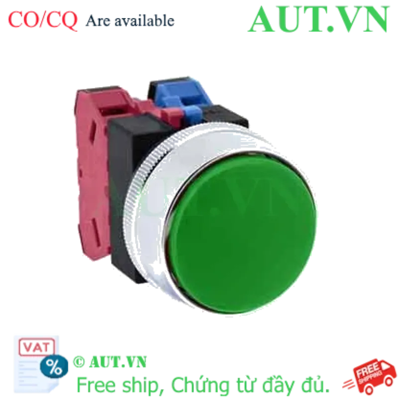 Ảnh của Nút nhấn nhả không đèn IDEC ABGS311NG D25 1NO+1NC (Xanh)