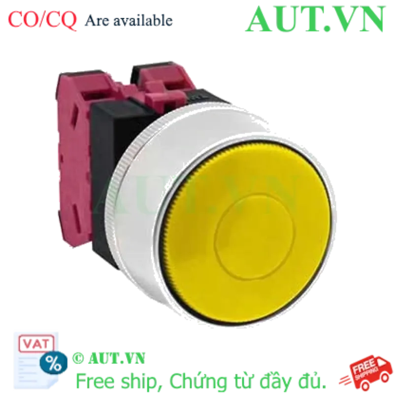 Ảnh của Nút nhấn nhả không đèn IDEC ABGW402Y-MAU D22 2NC (Vàng)