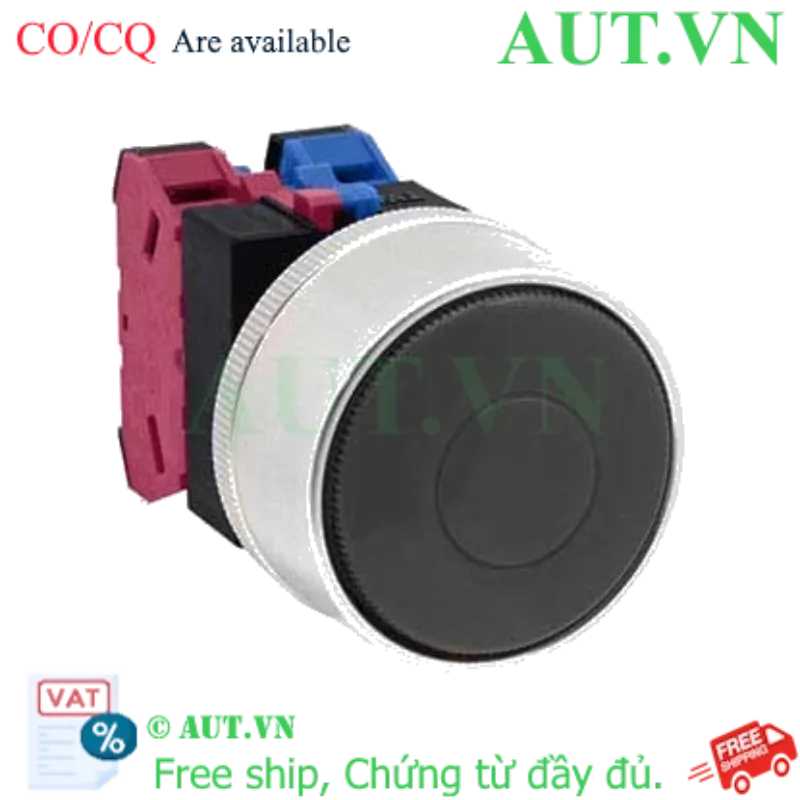 Ảnh của Nút nhấn nhả không đèn IDEC ABGW411B-MAU D22 1NO+1NC (Đen)