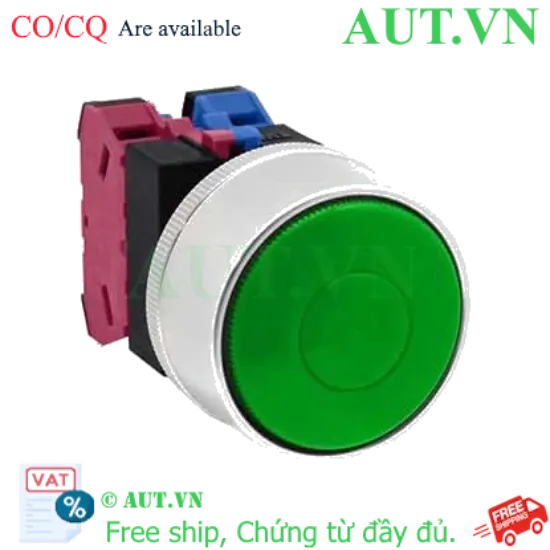 Ảnh của Nút nhấn nhả không đèn IDEC ABGW411G D22 1NO+1NC (Xanh)