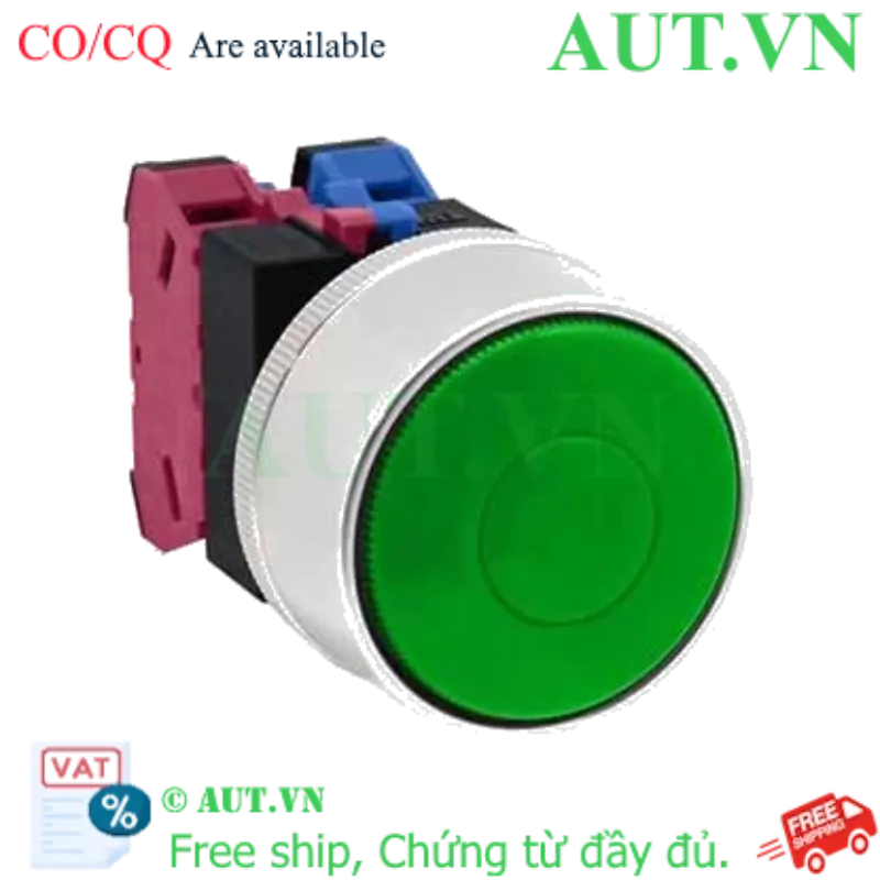 Ảnh của Nút nhấn nhả không đèn IDEC ABGW411G D22 1NO+1NC (Xanh)