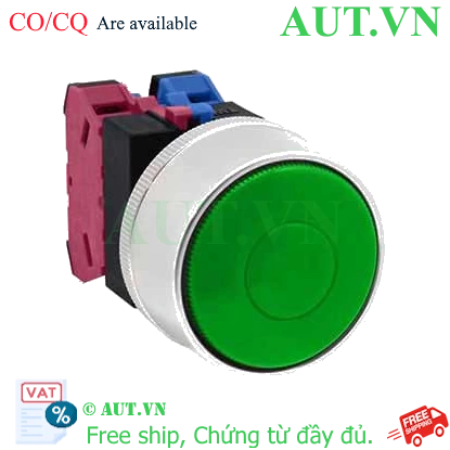 Ảnh của Nút nhấn nhả không đèn IDEC ABGW411G-MAU D22 1NO+1NC (Xanh)