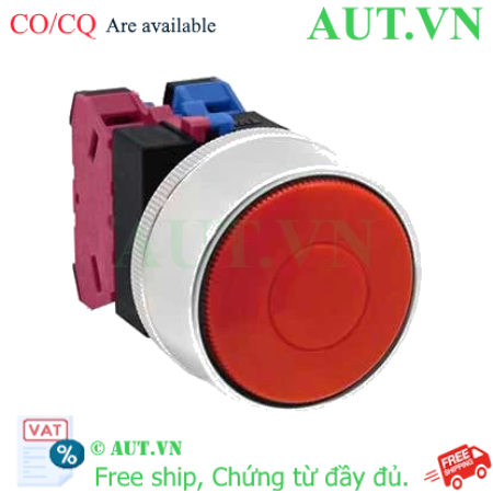 Ảnh của Nút nhấn nhả không đèn IDEC ABGW411R-MAU D22 1NO+1NC (Đỏ)