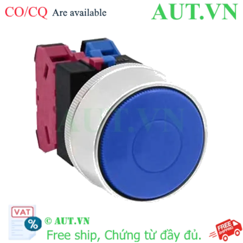 Ảnh của Nút nhấn nhả không đèn IDEC ABGW411S D22 1NO+1NC (Xanh)