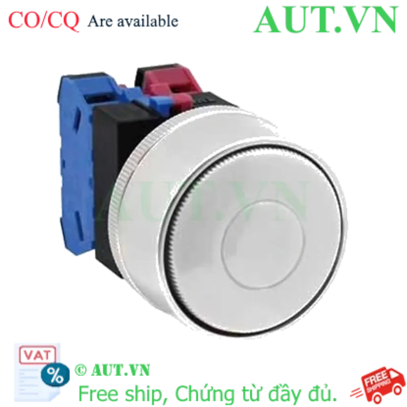 Ảnh của Nút nhấn nhả không đèn IDEC ABGW411W-MAU D22 1NO+1NC (Trắng)