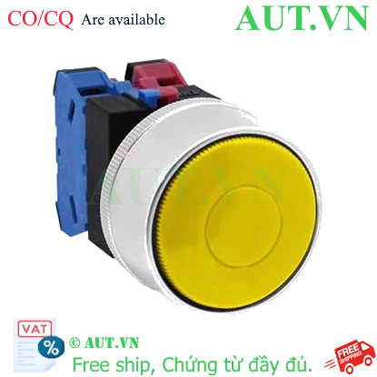 Ảnh của Nút nhấn nhả không đèn IDEC ABGW411Y D22 1NO+1NC (Vàng)