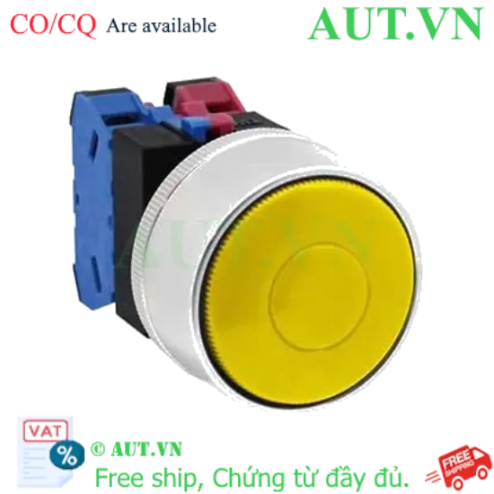 Ảnh của Nút nhấn nhả không đèn IDEC ABGW411Y D22 1NO+1NC (Vàng)