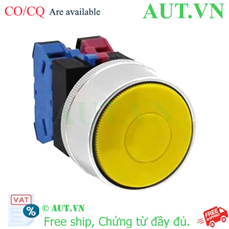 Ảnh của Nút nhấn nhả không đèn IDEC ABGW411Y D22 1NO+1NC (Vàng)