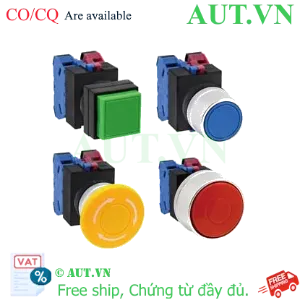 Ảnh của Nút nhấn nhả không đèn IDEC ABGW422R D22 2NO+2NC (Đỏ)