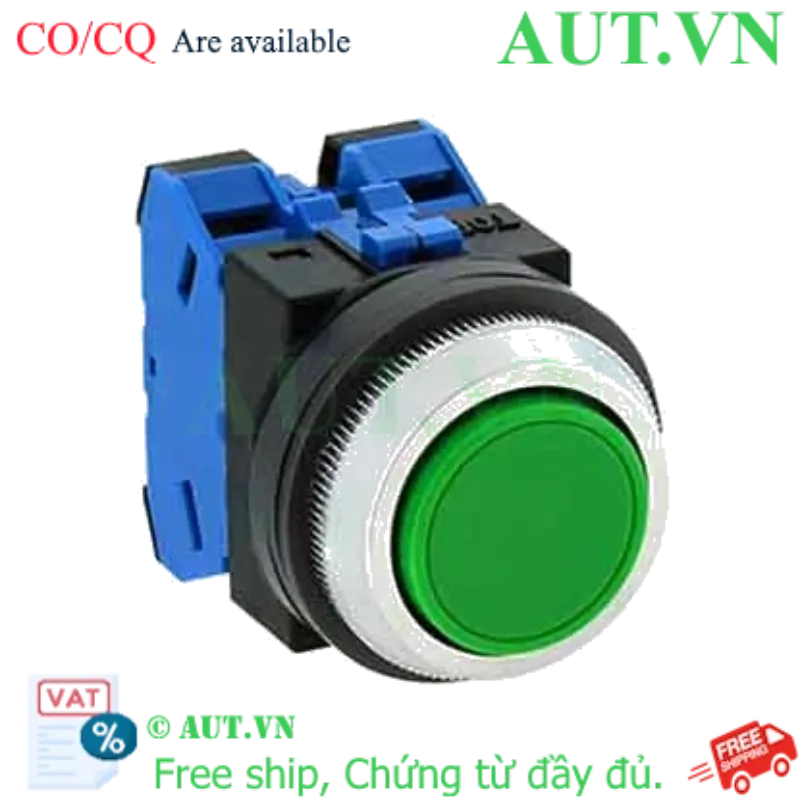 Ảnh của Nút nhấn nhả không đèn IDEC ABN120G D30 2NO (Xanh)