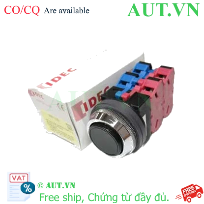 Ảnh của Nút nhấn nhả không đèn IDEC ABN122B D30 2NO+2NC (Đen)