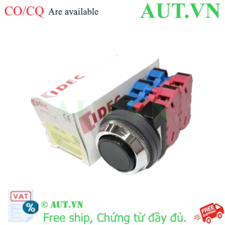 Ảnh của Nút nhấn nhả không đèn IDEC ABN122B D30 2NO+2NC (Đen)