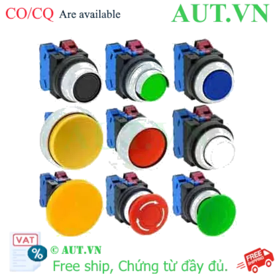 Ảnh của Nút nhấn nhả không đèn IDEC ABN122G D30 2NO+2NC (Xanh)
