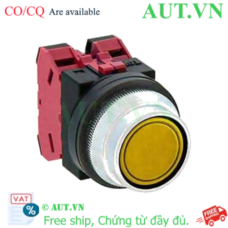 Ảnh của Nút nhấn nhả không đèn IDEC ABN2F02Y D30 2NC (Vàng)