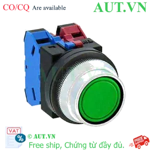 Ảnh của Nút nhấn nhả không đèn IDEC ABN2F11G D30 1NO+1NC (Xanh)