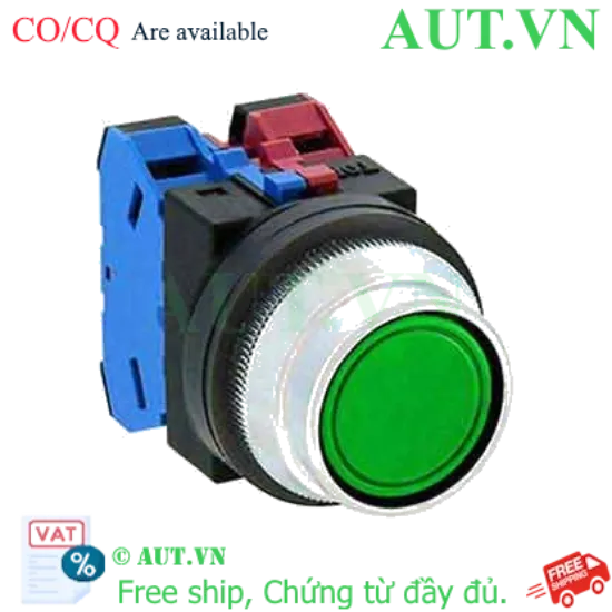 Ảnh của Nút nhấn nhả không đèn IDEC ABN2F11G D30 1NO+1NC (Xanh)