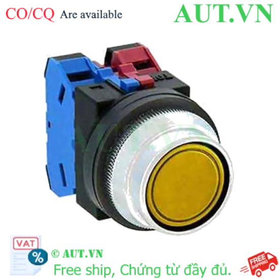 Ảnh của Nút nhấn nhả không đèn IDEC ABN2F11Y D30 1NO+1NC (Vàng)
