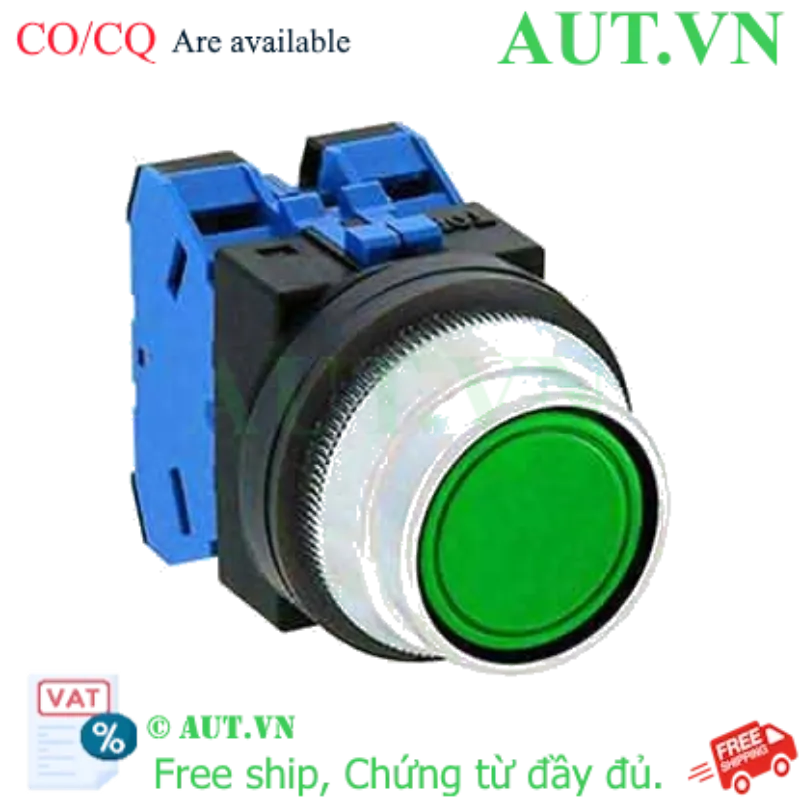 Ảnh của Nút nhấn nhả không đèn IDEC ABN2F20G D30 2NO (Xanh)
