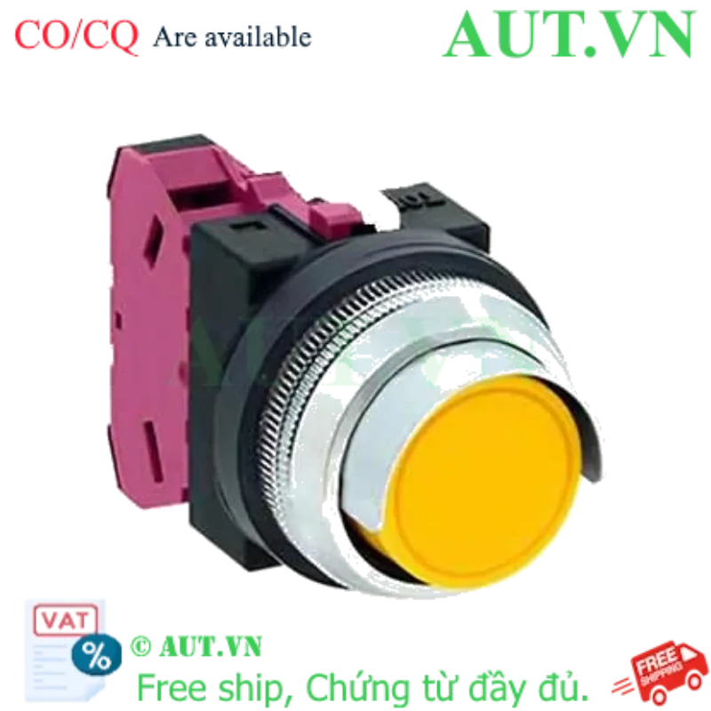Ảnh của Nút nhấn nhả không đèn IDEC ABN2G01Y D30 1NC (Vàng)