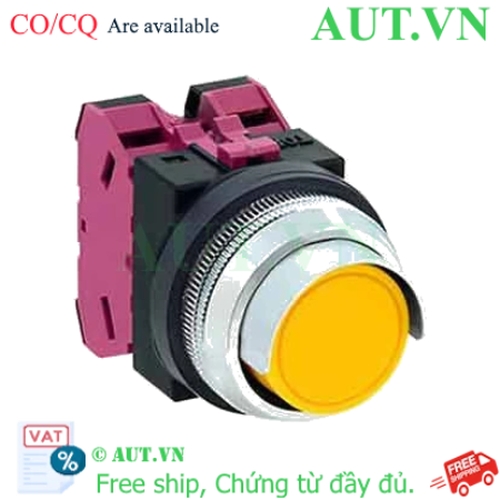Ảnh của Nút nhấn nhả không đèn IDEC ABN2G02Y D30 2NC (Vàng)