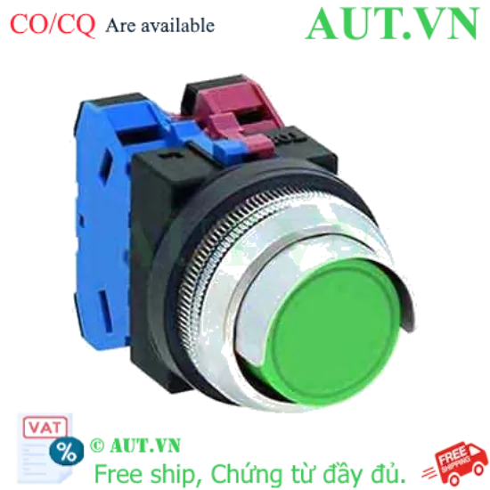 Ảnh của Nút nhấn nhả không đèn IDEC ABN2G11G D30 1NO+1NC (Xanh)