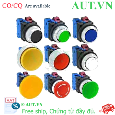 Ảnh của Nút nhấn nhả không đèn IDEC ABN322S D30 2NO+2NC (Xanh)