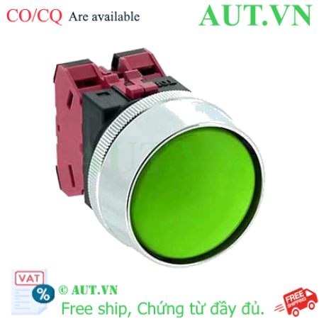 Ảnh của Nút nhấn nhả không đèn IDEC ABN3G02G D30 2NC (Xanh)