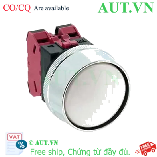 Ảnh của Nút nhấn nhả không đèn IDEC ABN3G02W D30 2NC (Trắng)