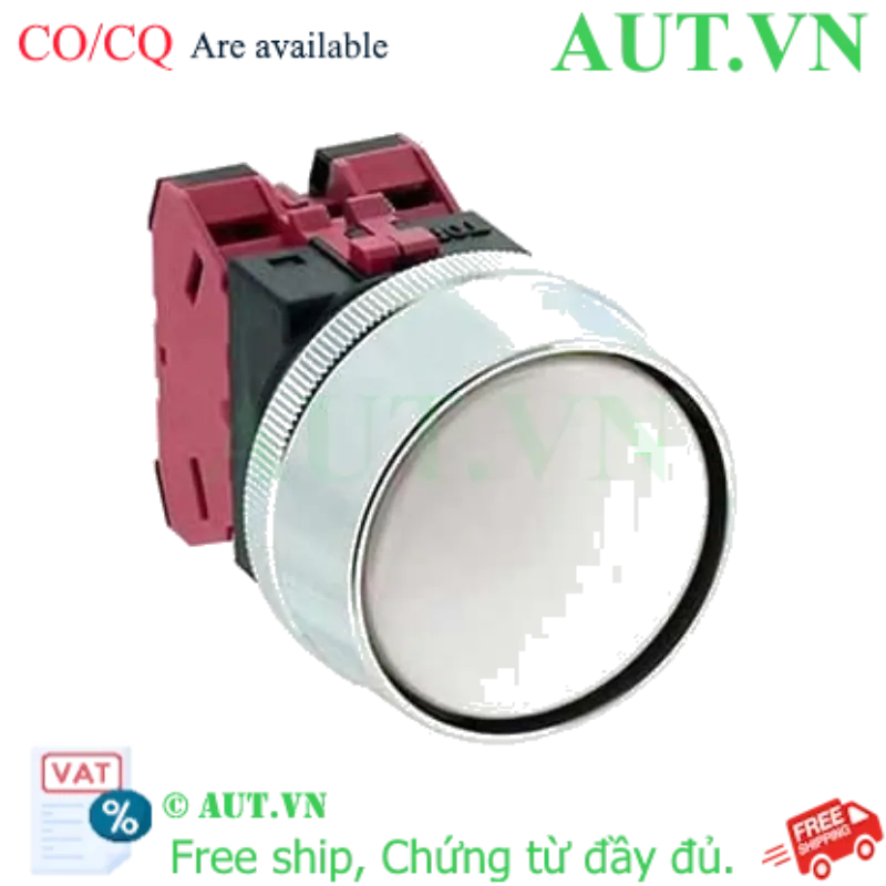 Ảnh của Nút nhấn nhả không đèn IDEC ABN3G02W D30 2NC (Trắng)