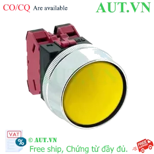Ảnh của Nút nhấn nhả không đèn IDEC ABN3G02Y D30 2NC (Vàng)