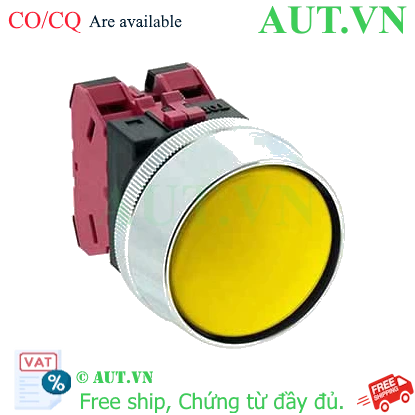 Ảnh của Nút nhấn nhả không đèn IDEC ABN3G02Y D30 2NC (Vàng)