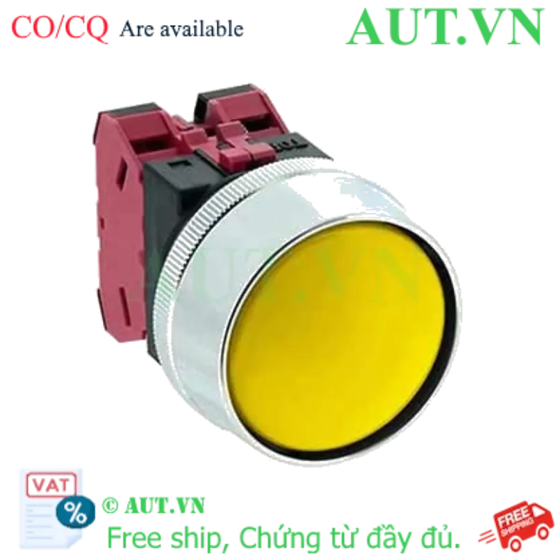 Ảnh của Nút nhấn nhả không đèn IDEC ABN3G02Y D30 2NC (Vàng)