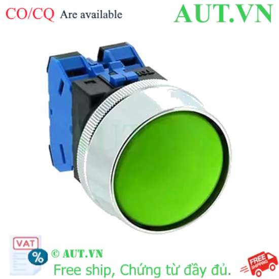 Ảnh của Nút nhấn nhả không đèn IDEC ABN3G20G D30 2NO (Xanh)