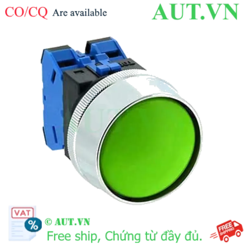 Ảnh của Nút nhấn nhả không đèn IDEC ABN3G20G D30 2NO (Xanh)