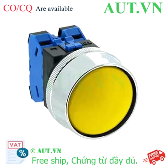 Ảnh của Nút nhấn nhả không đèn IDEC ABN3G20Y D30 2NO (Vàng)