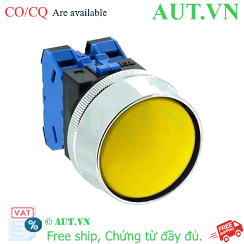 Ảnh của Nút nhấn nhả không đèn IDEC ABN3G20Y D30 2NO (Vàng)
