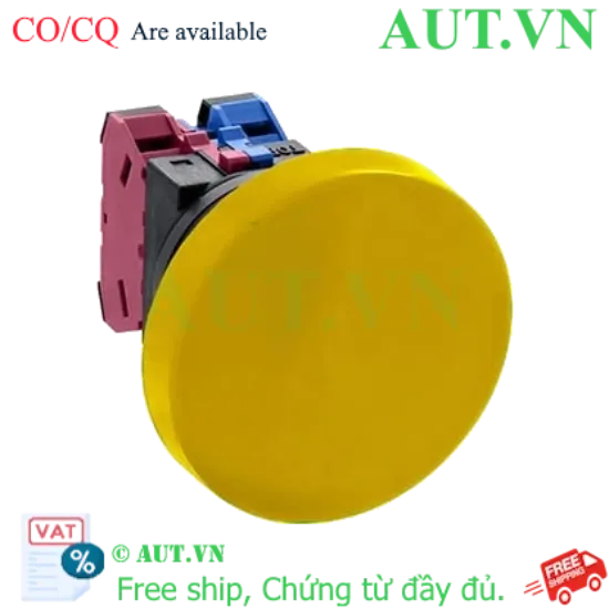 Ảnh của Nút nhấn nhả không đèn IDEC ABN411Y D30 1NO+1NC (Vàng)